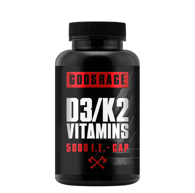 D3/K2 Vitamins Gods Rage · 90 Capsules